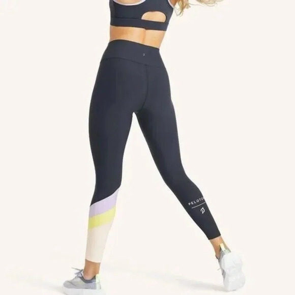 Peloton Women's Cadet High-Rise Color-block Legging Size large - Picture 2 of 13